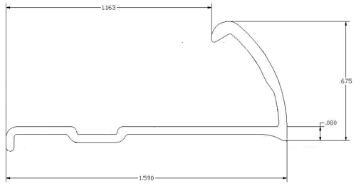 A drawing of the side of a car.