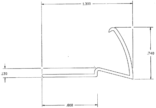 A drawing of the side of a car.