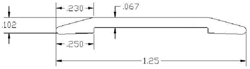 A drawing of the length of a cable.