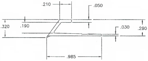 A drawing of the side of a building.