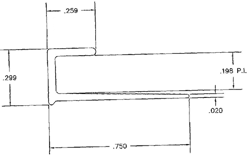 A drawing of the side of a building.