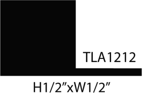 Black square with text and dimensions.
