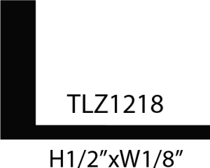 Black square with code and dimensions.