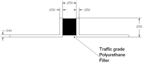 A drawing of the side of a building.