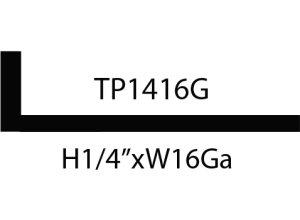 Metal sheet with dimensions and code label.