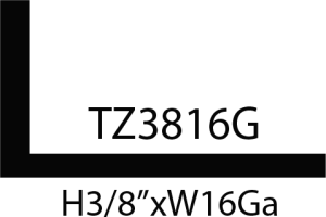 Steel rectangular tube dimensions and model number.