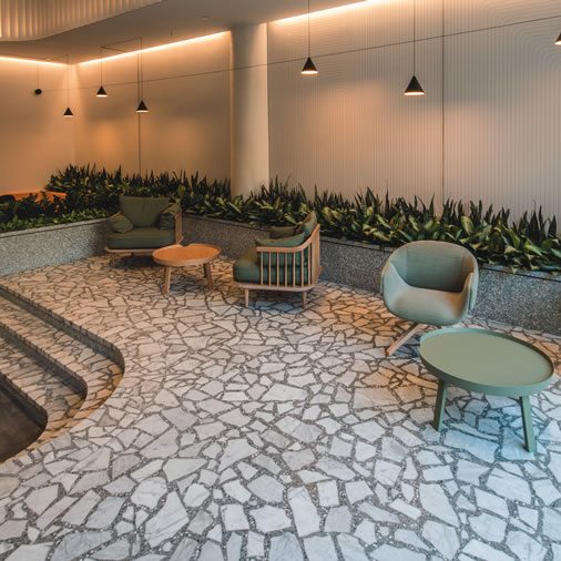 Award winning project Hudson Square Lobby